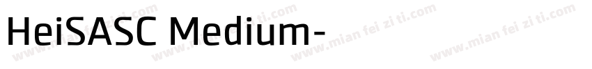 HeiSASC Medium字体转换